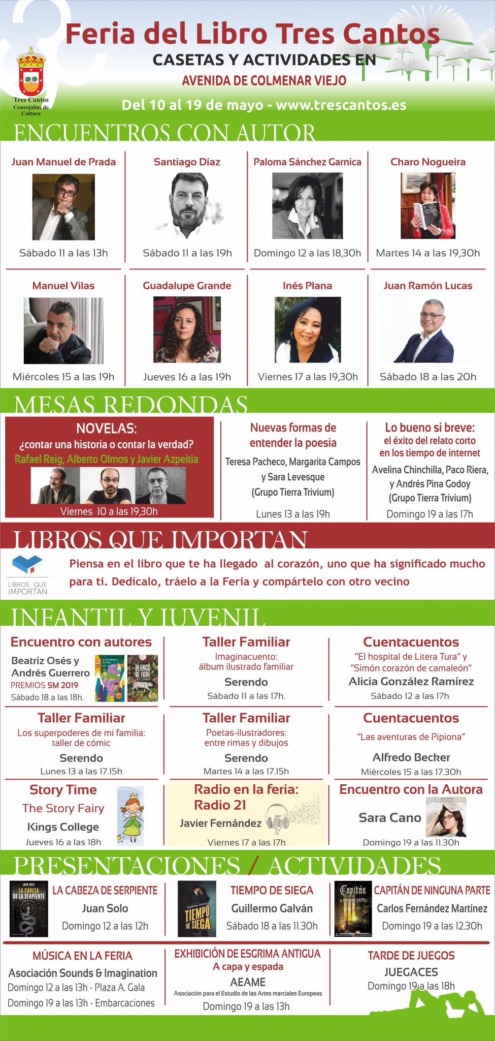La Feria del Libro de Tres Cantos recibe a reconocidos escritores del ...
