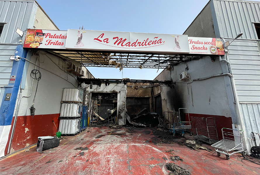 Incendio La madrileña Tres Cantos