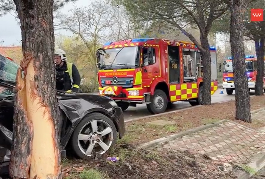 Grave accidente de tráfico en Tres Cantos