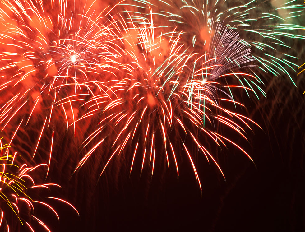Fuegos artificiales por las fiestas de San Isidro en Alcobendas