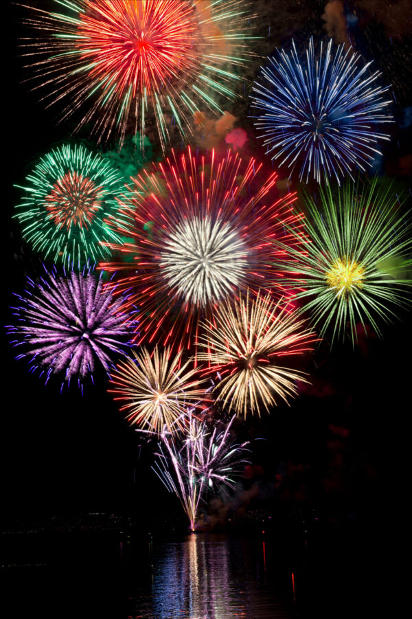 Fuegos artificiales por las fiestas de San Isidro en Alcobendas