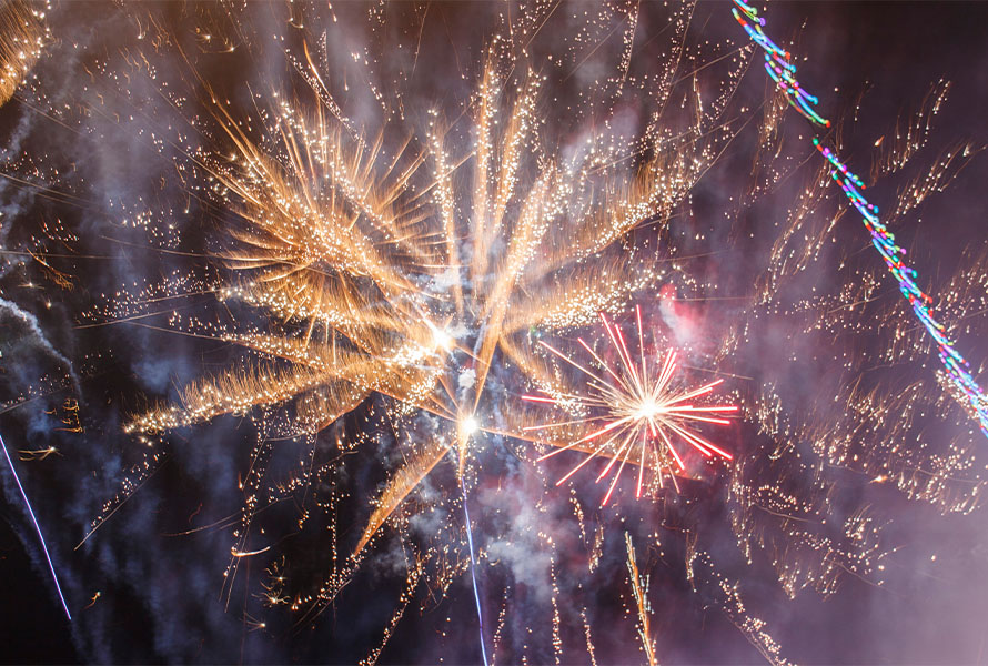 Fuegos artificiales en Tres Cantos
