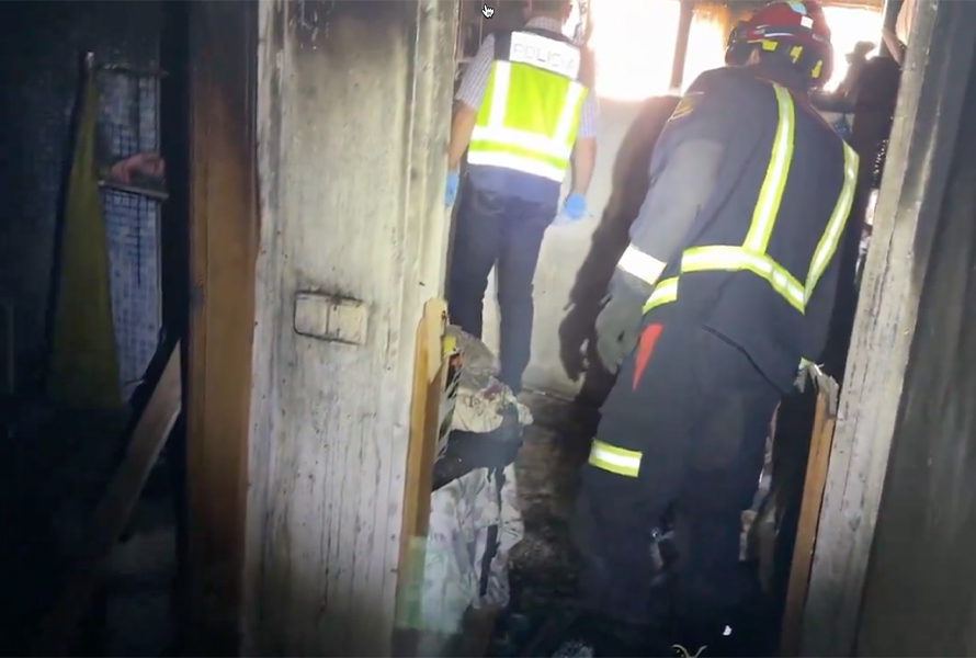Incendio Alcobendas en Avenida Ilusión