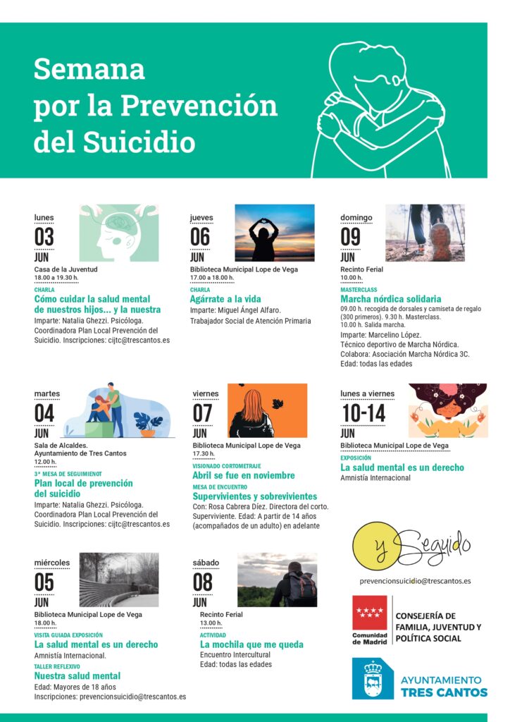 Semana de la salud mental y la prevención del suicidio en Tres Cantos Semana de la salud mental y la prevención del suicidio en Tres Cantos