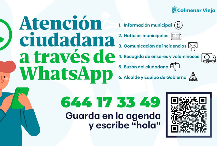 Whatsapp Ayuntamiento Colmenar Viejo 644173349