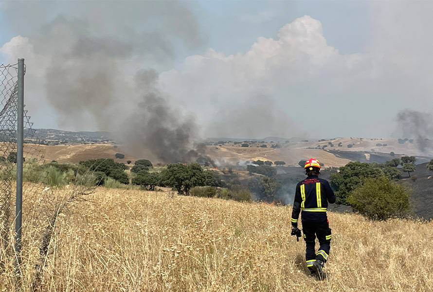 Incendio en Tres Cantos