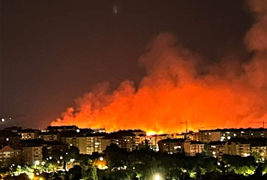 Incendio Tres Cantos y Colmenar viejo
