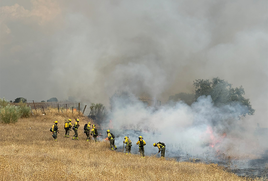 Incendio en Tres Cantos y Colmenar Viejo