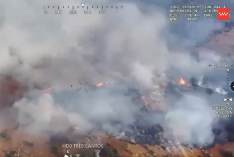 Incendio en Tres Cantos y Colmenar Viejo