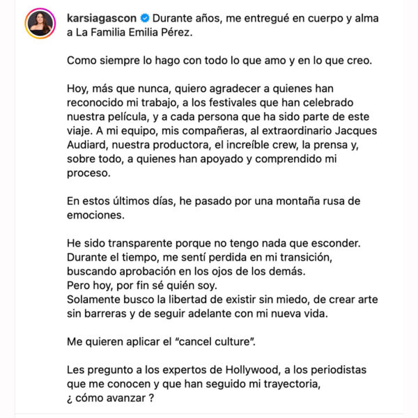Karla Sofía Gascón Netflix