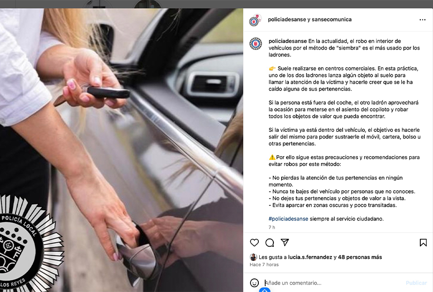 Robo método Siembra San Sebastián de los Reyes