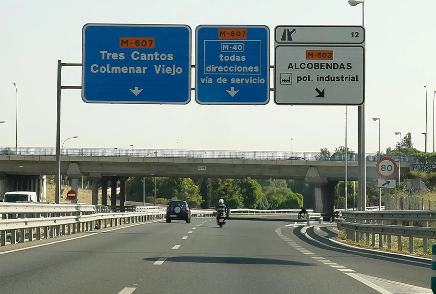 M-607 Tres Cantos y Colmenar Viejo