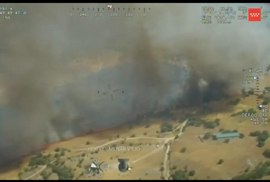 incendio en Colmenar