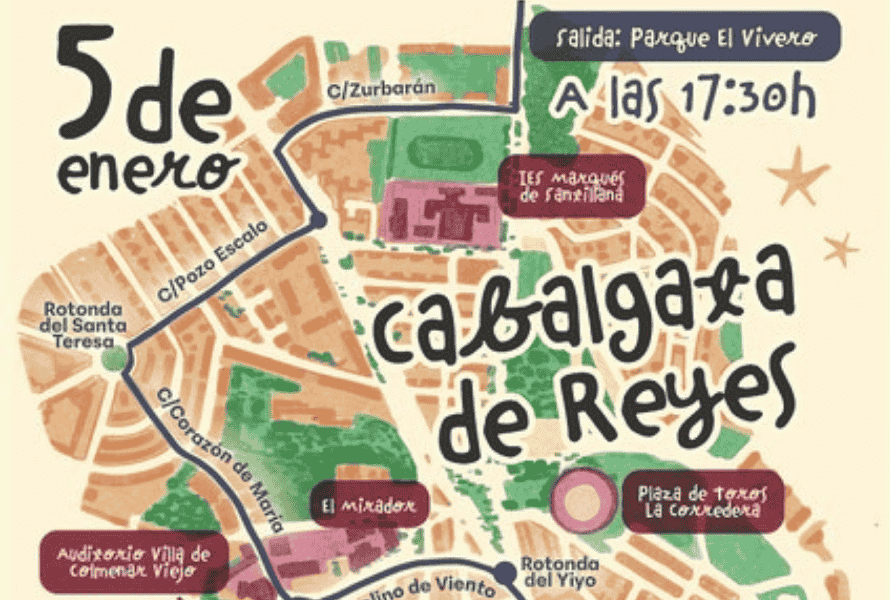 Colmenar Viejo Recorrido Cabalgata de Reyes